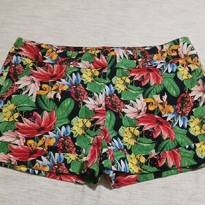 New York & Company High Waist Floral Shorts - Multicolor